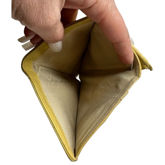 Chanel Matelasse Yellow Lambskin Long Wallet *AUTHENTIC* - Picture 12 of 15